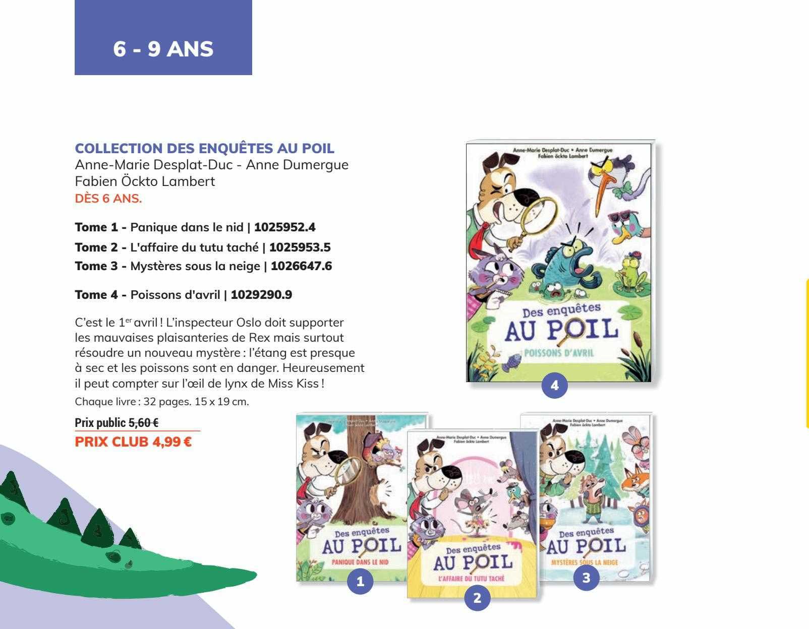 collection des enquêtes au poil anne-marie desplat-cuc - anne dumergue fabien öckto lambert