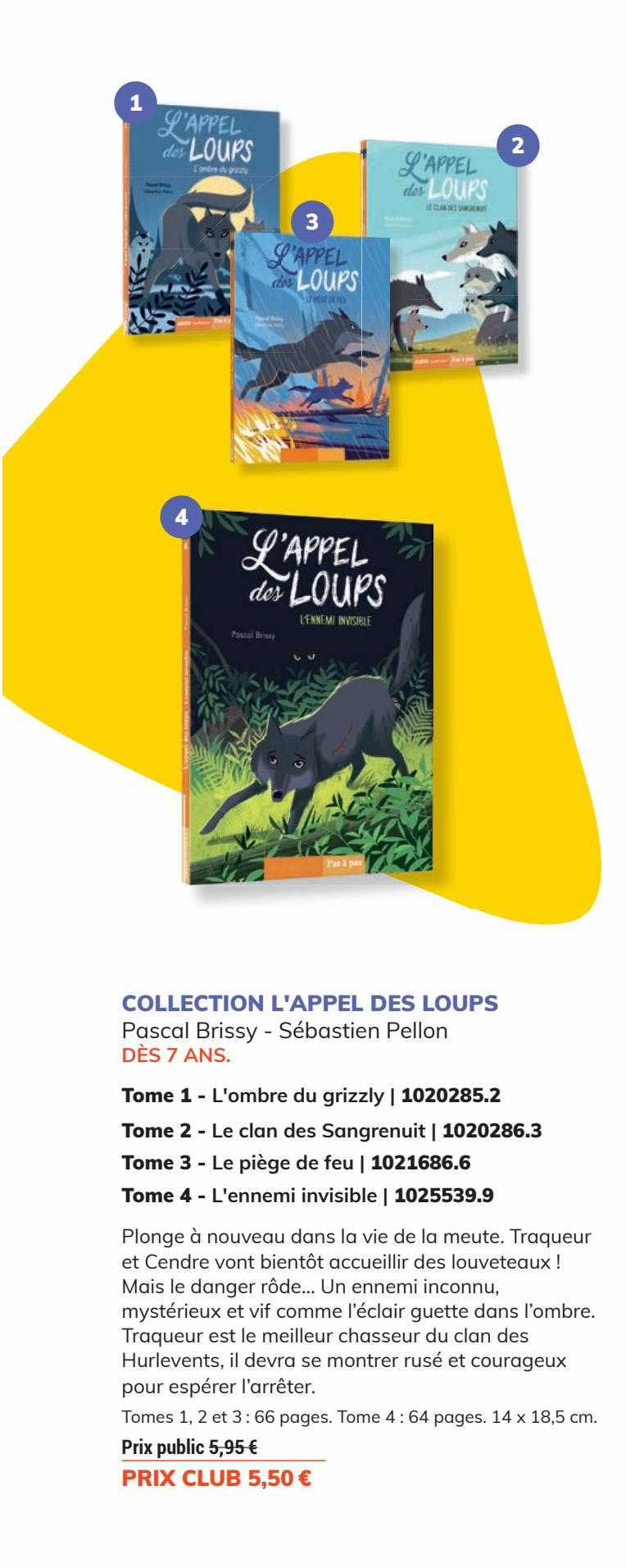 collection l'appel des loups pascal brissy - sébastien pellon