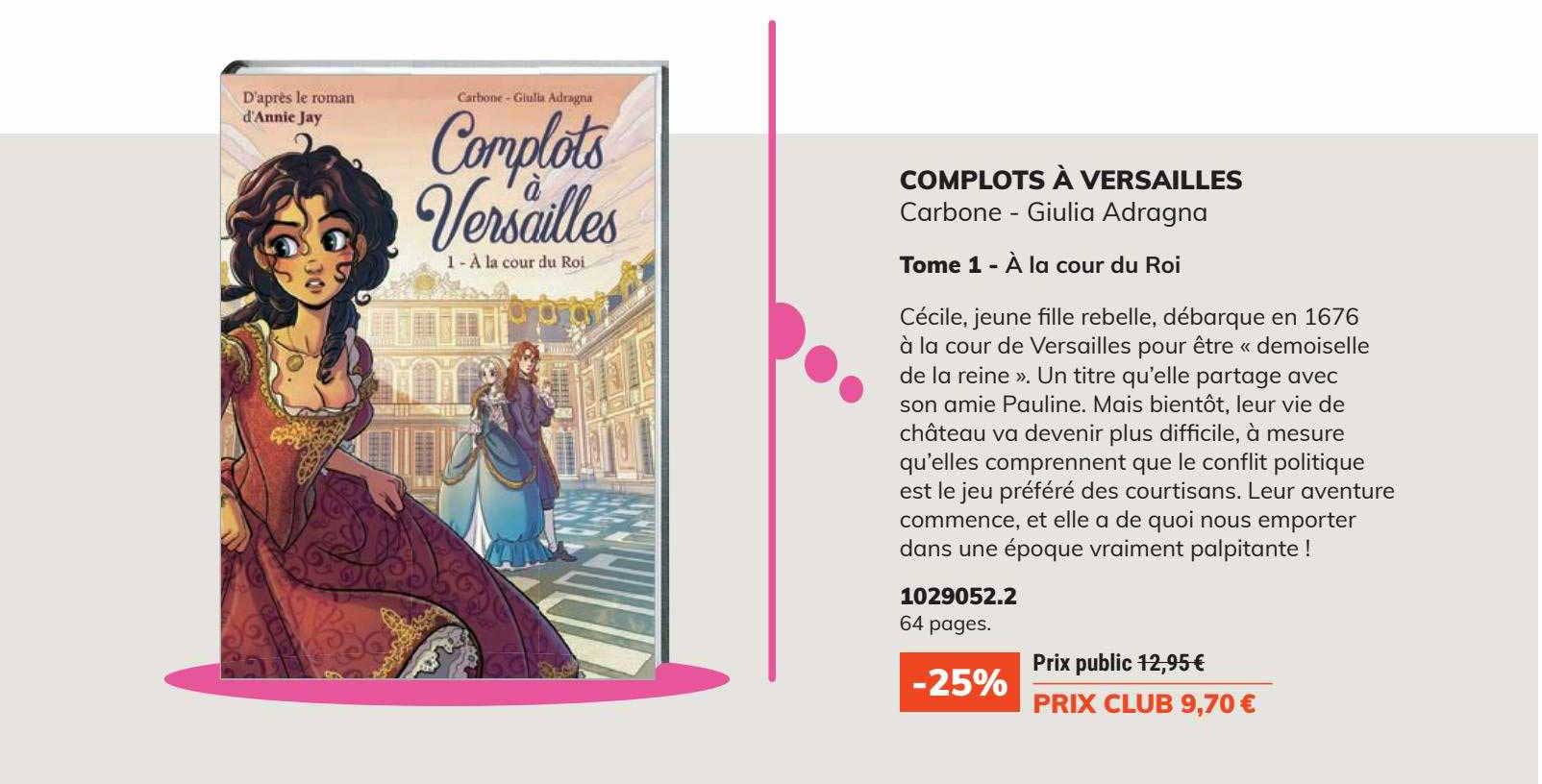 complots à versailles - carbone - giulia adragna