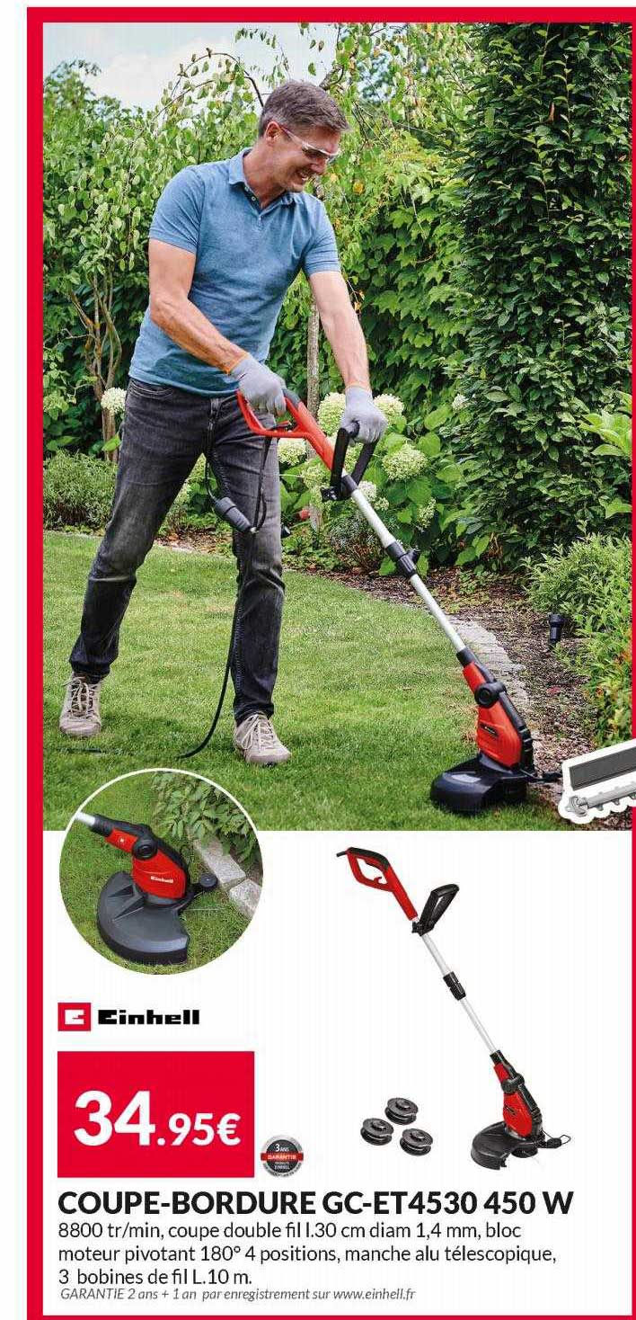 coupe-bordure gc-et4530 450 w einhell