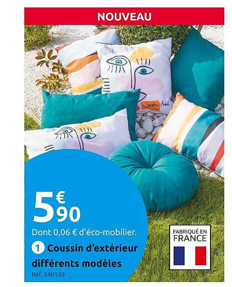 coussin d'extérieur différents modèles