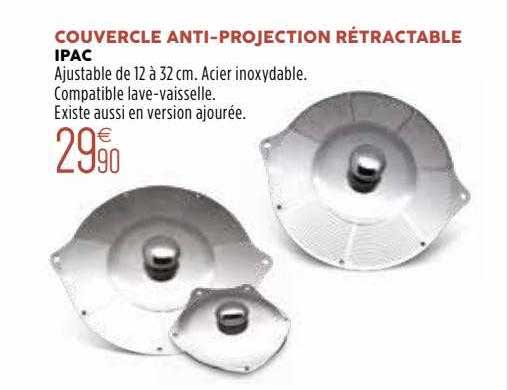 couvercle anti-projection rétractable ipa