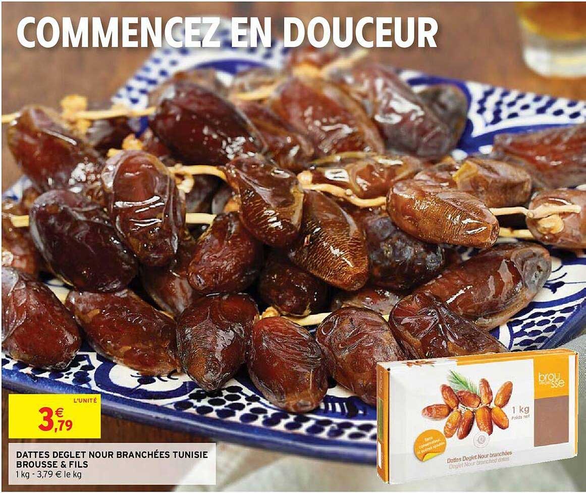 dattes deglet nour branchées tunisie brousse & fils