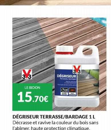 dégriseur terrasse - bardage 1 l v33