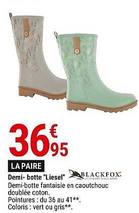 demi-botte "liesel" blackfox