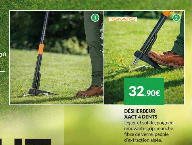 désherbeur xact 4 dents fiskars