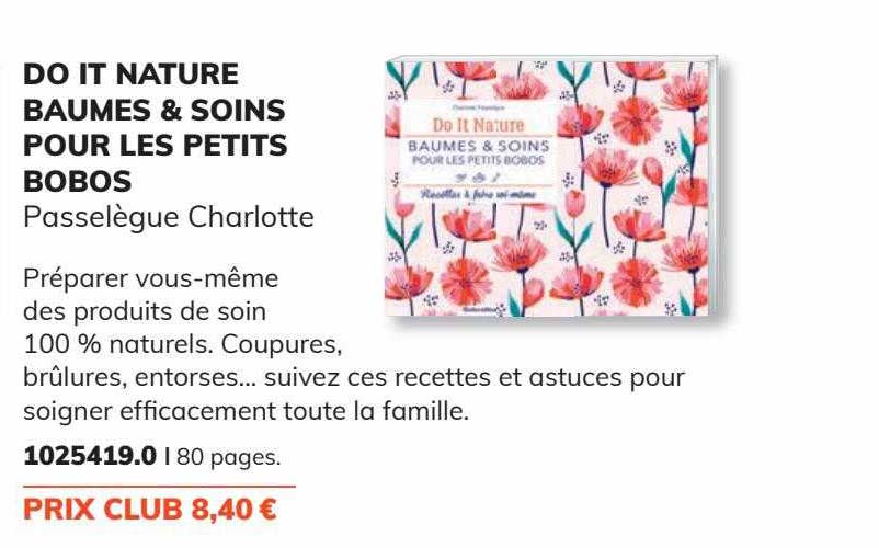 do it nature baumes & soins pour les petits bobos passelègue charlotte