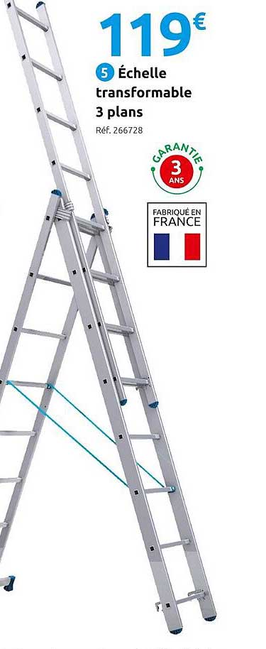 échelle transformable 3 plans