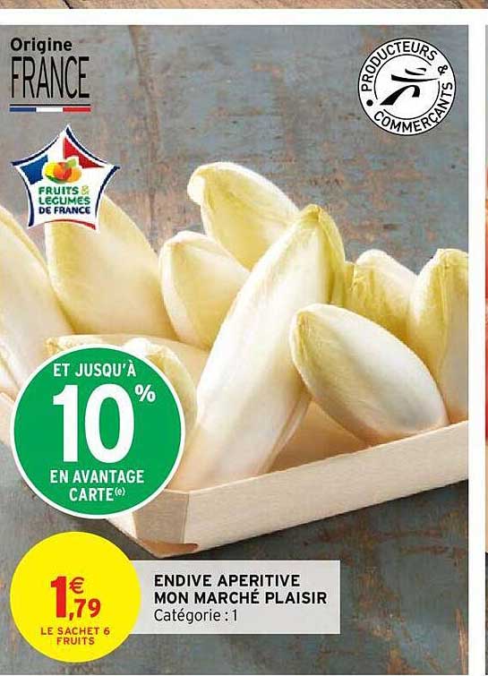 endive aperitive mon marché plaisir