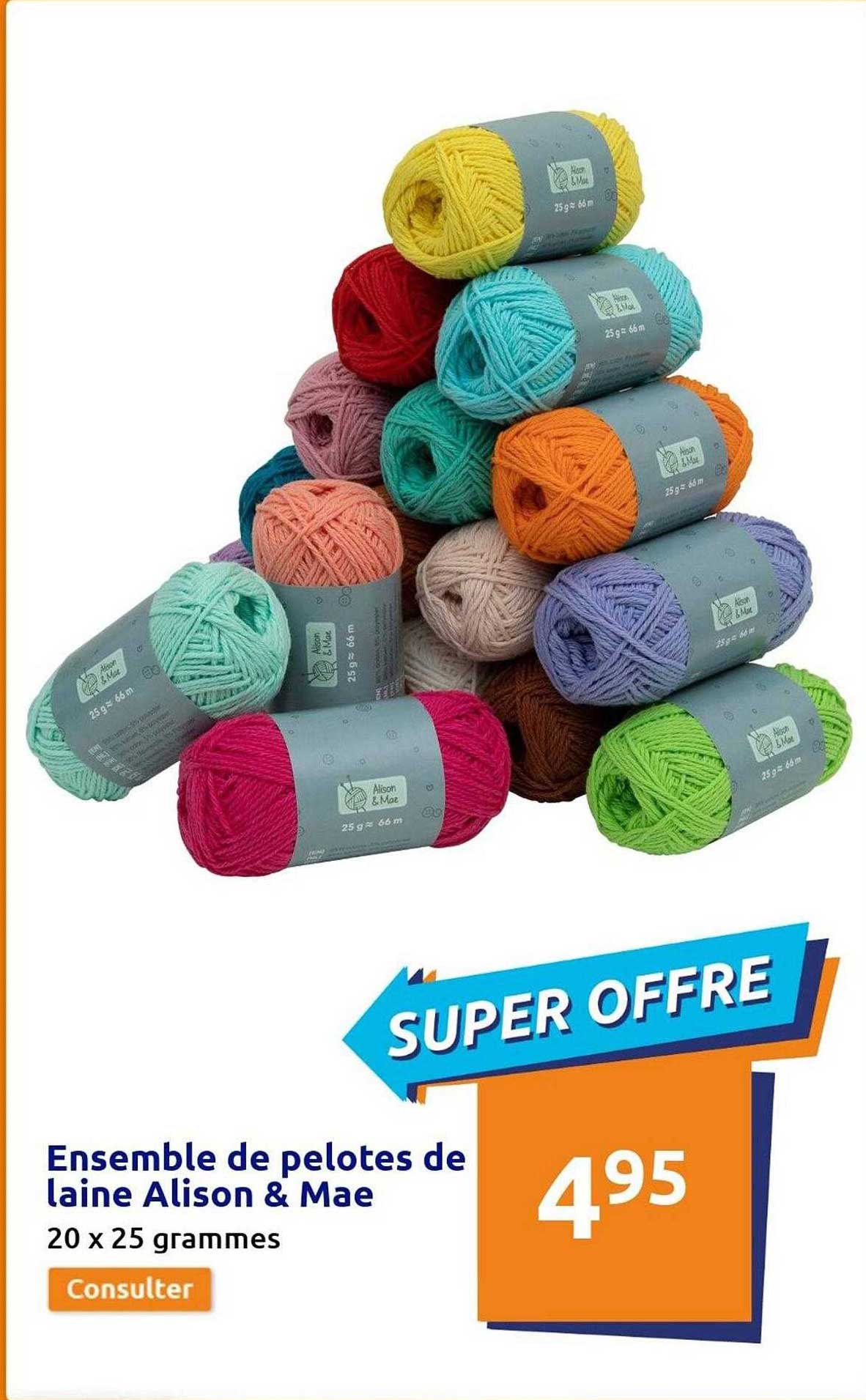 ensemble de pelotes de laine alison & mae