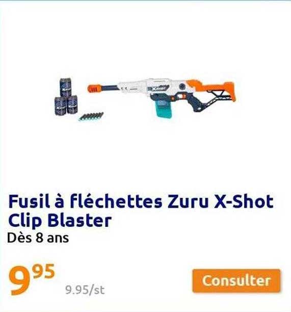 Fusil à Fléchettes Zuru X-shot Clip Blaster