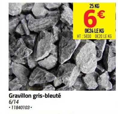 gravillon gris-bleuté