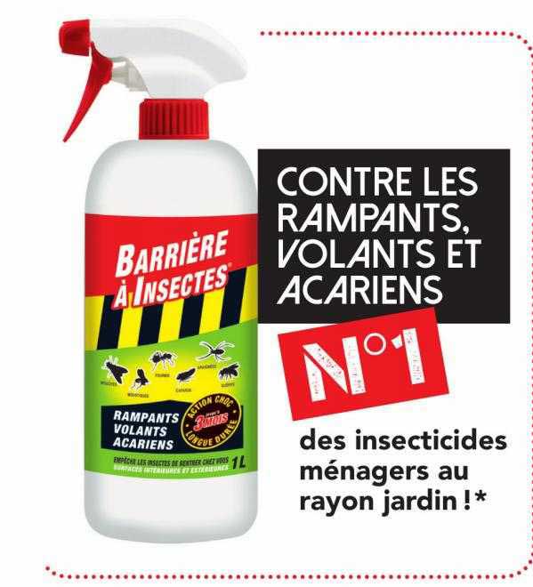insecticides ménagers au rayon jardin