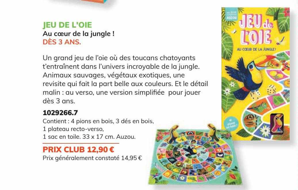 jeu de l'oie au cœur de la jungle !