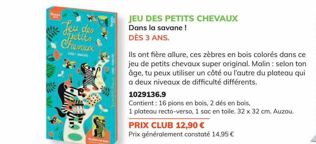 jeu de petits chevaux dans la savane !