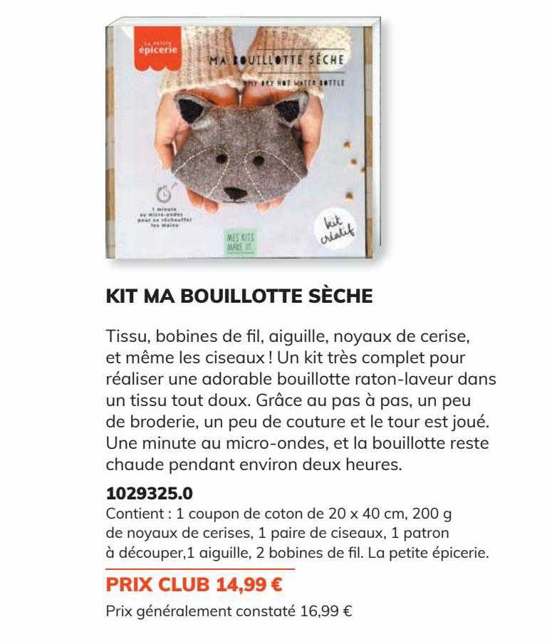 kit ma bouillotte sèche