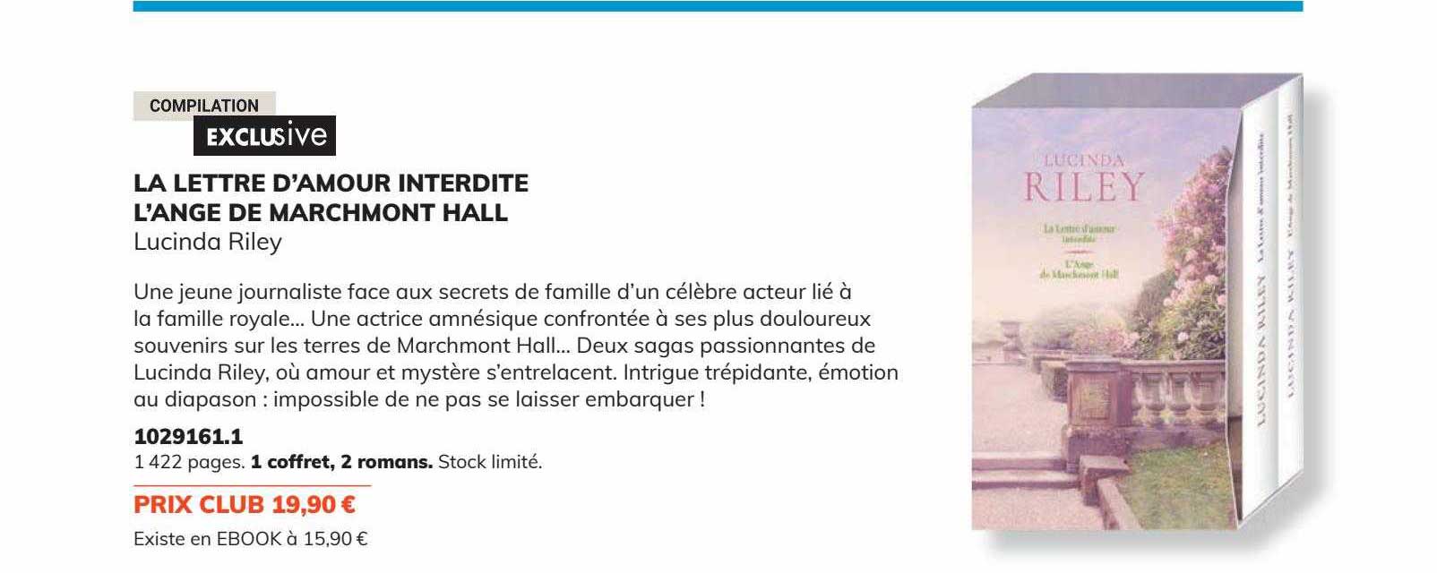 la lettre d'amour interdite l'ange de marchmont hall