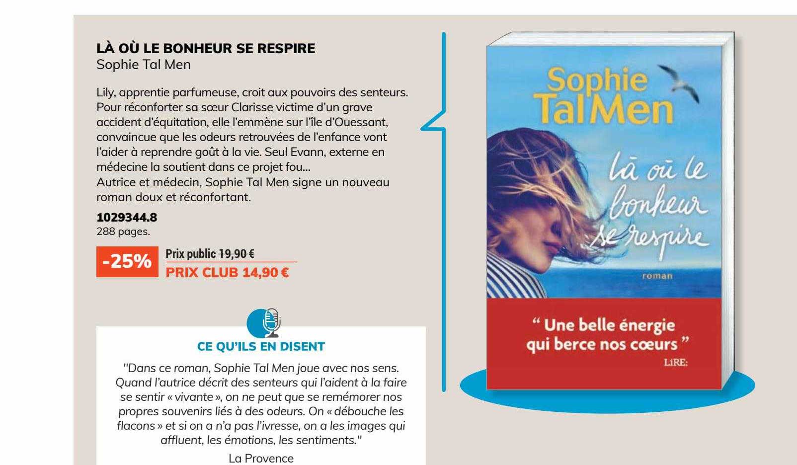 là où le bonheur se respire - sophie tal men