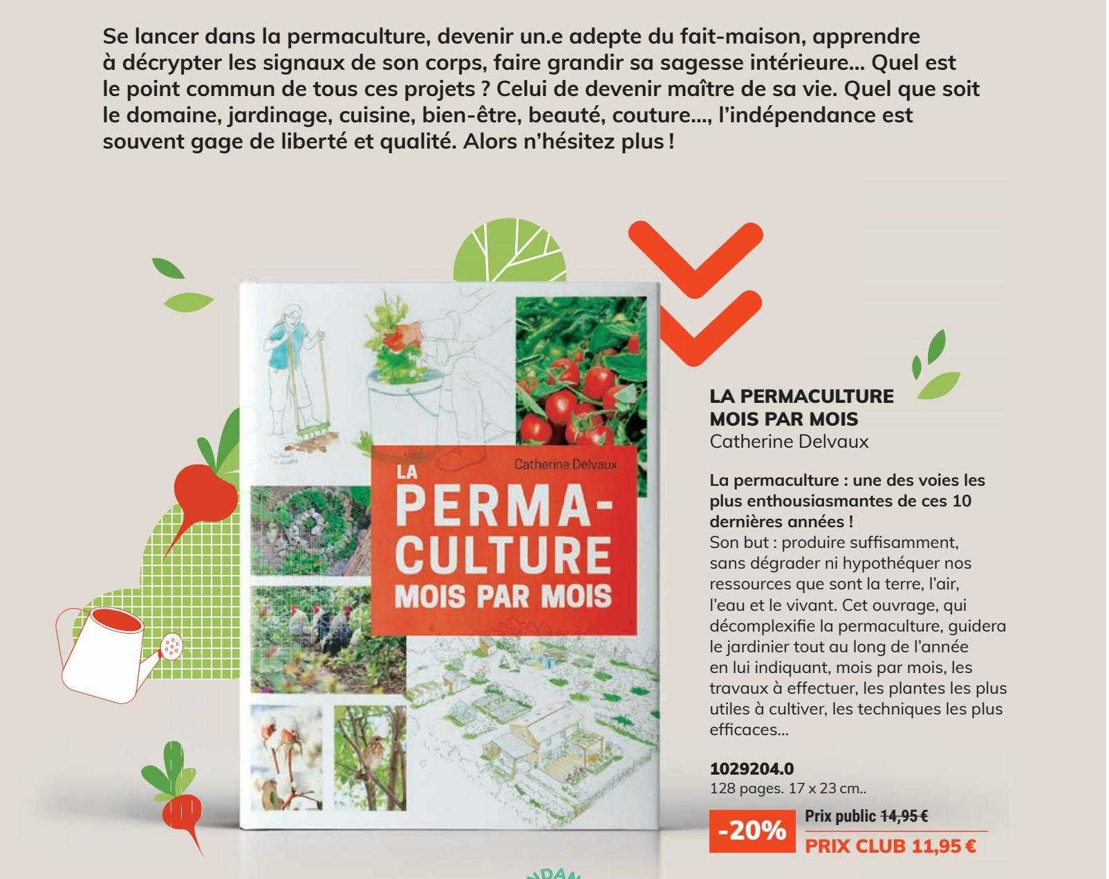 la permaculture mois par mois - catherine delvaux
