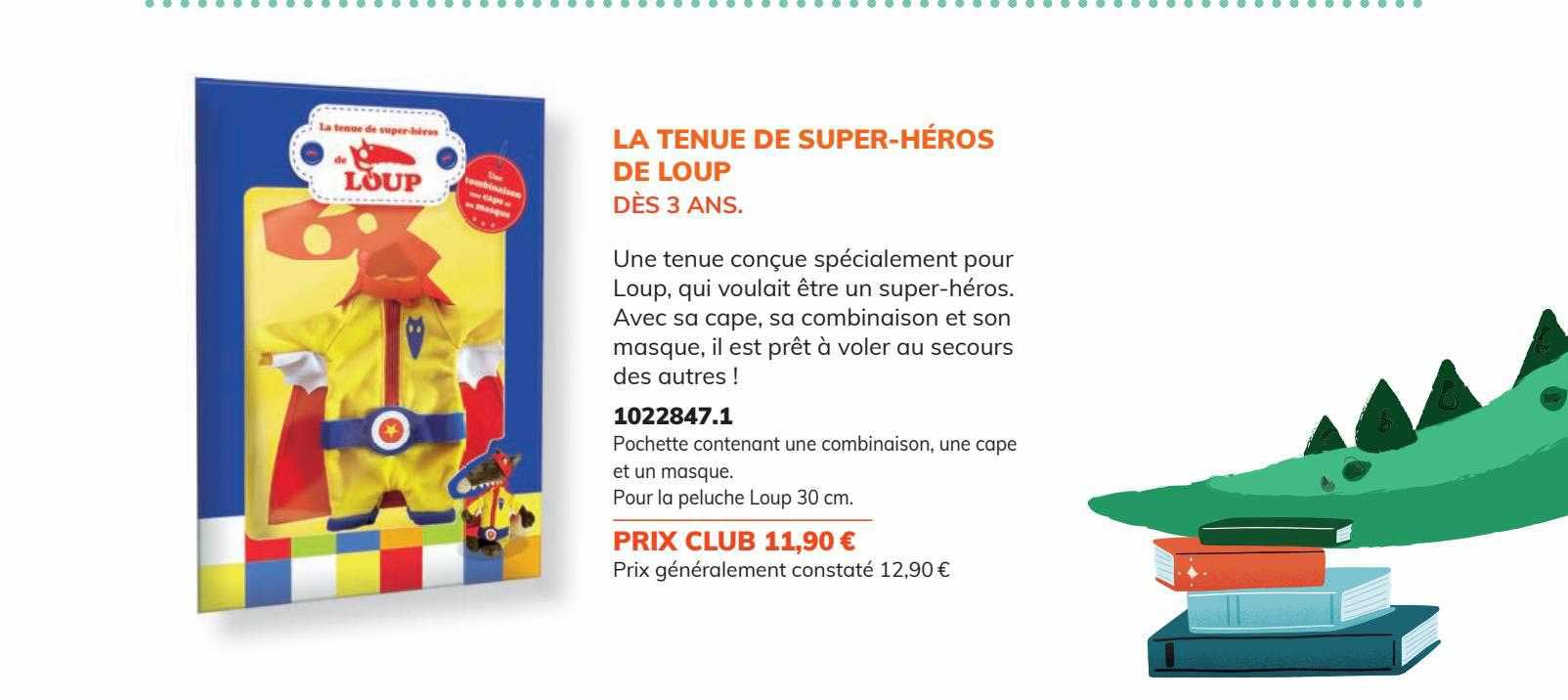 la tenue de super-héros de loup