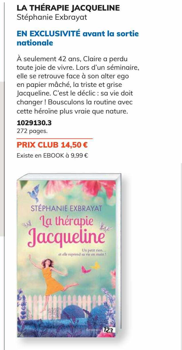 la thérapie jacqueline stéphanie exbrayat