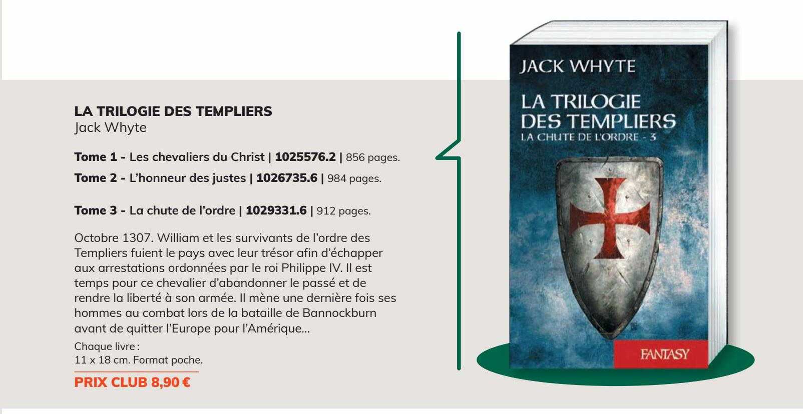 la trilogie des templiers - jack whyte