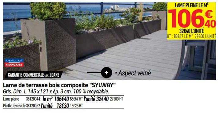 Lame De Terrasse Bois Composite "sylway"