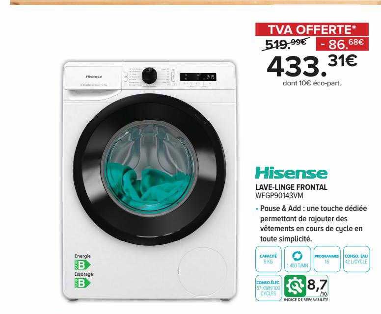 lave-linge frontal hisense