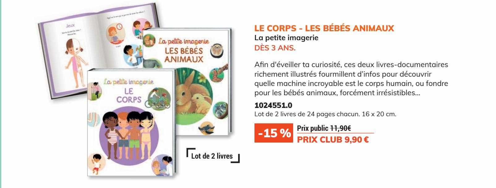 le corps - les bébés animaux la petite imagerie