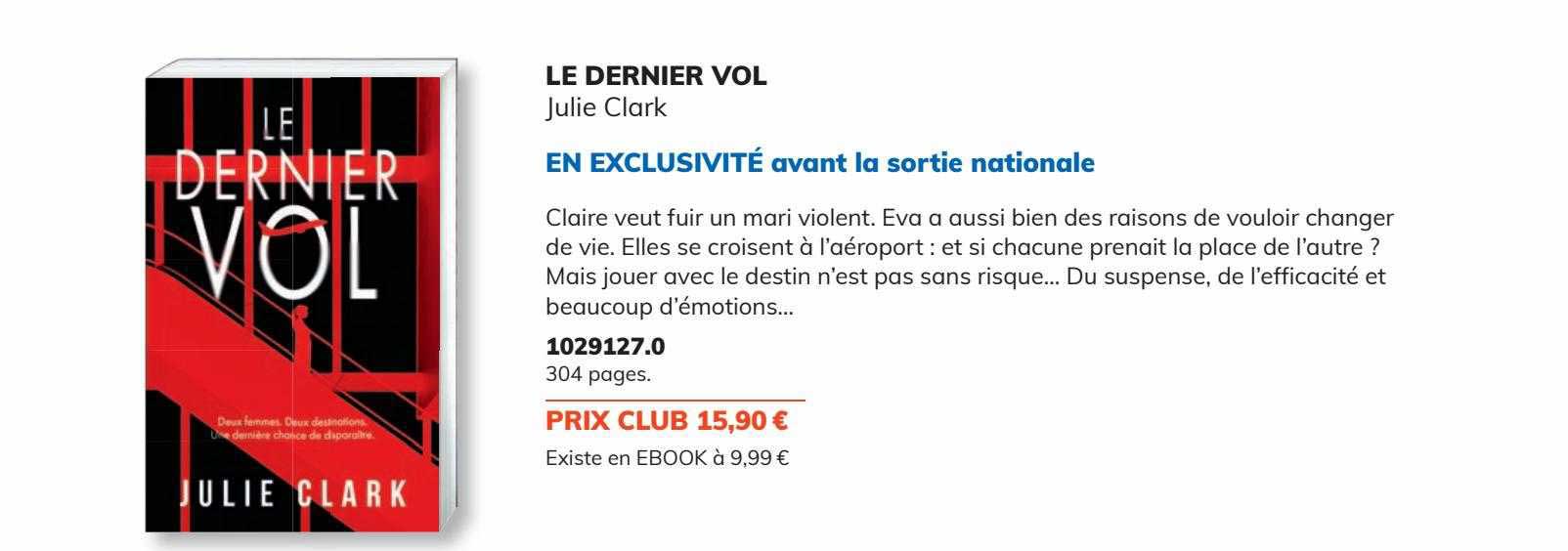 le dernier vol - julie clark