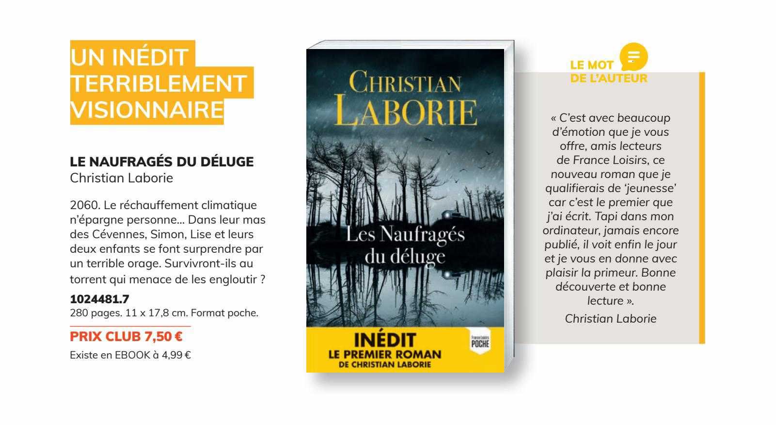 le naufragés du déluge - christian laborie