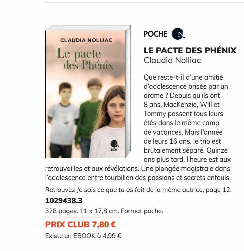 le pacte des phénix - claudia nolliac