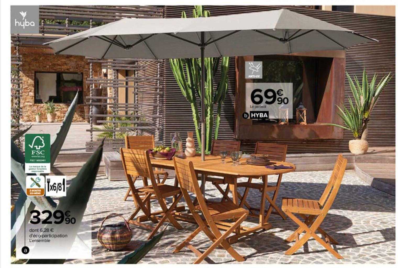 le parasol, l'ensemble