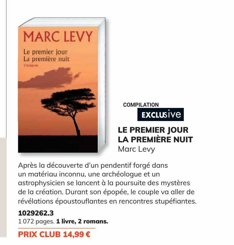 le premier jour la première nuit - marc levy