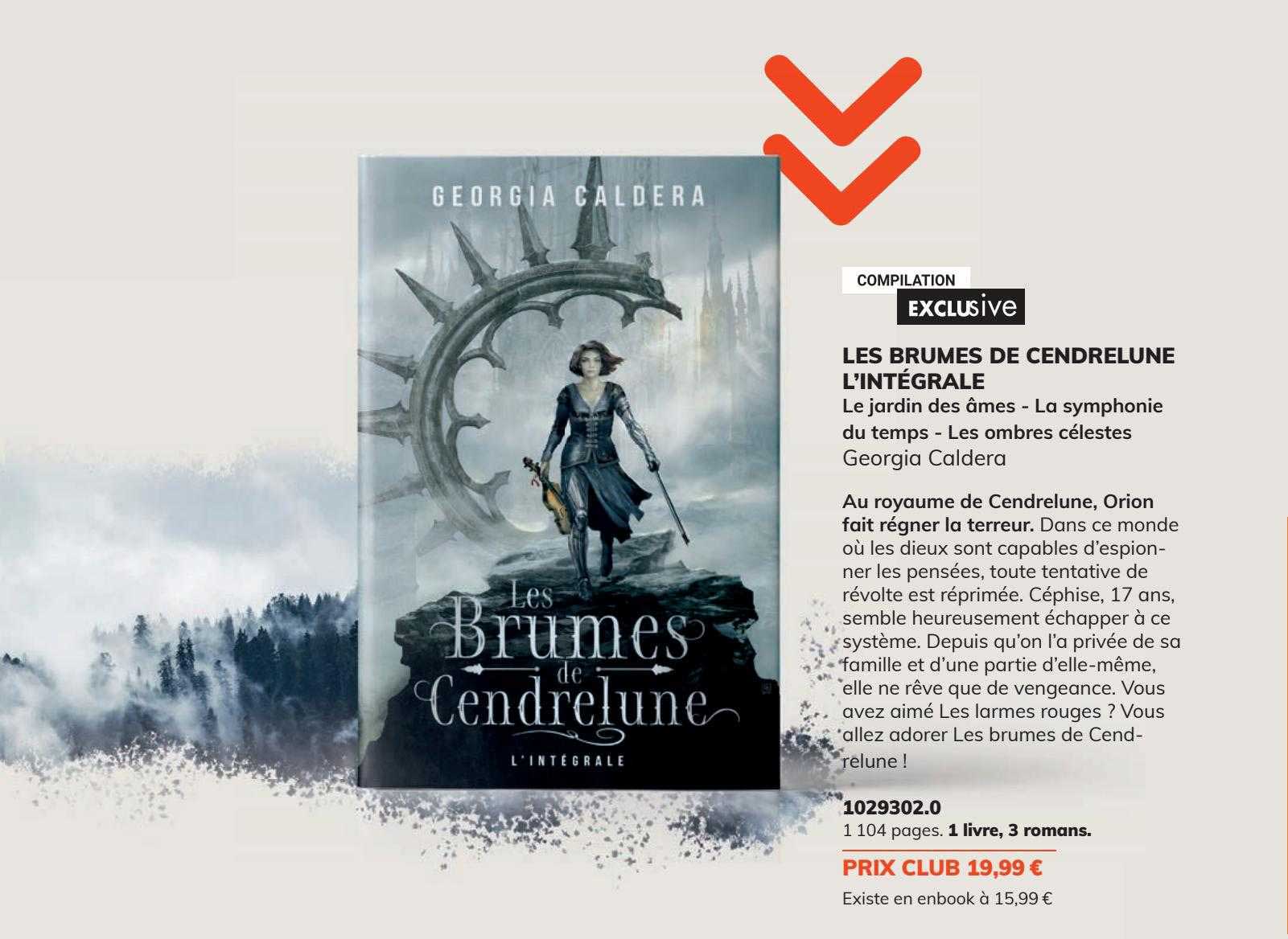 les brumes de cendrelune l'intégrale - georgia caldera