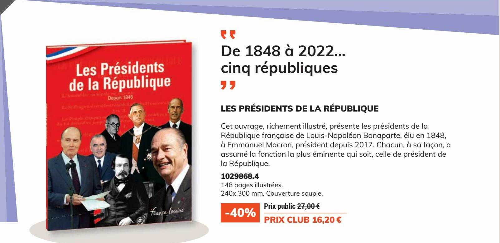 les présidents de la république