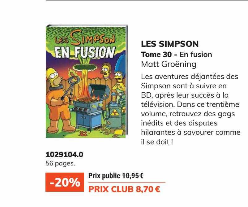 les simpson tome 30 en fusion - matt groëning