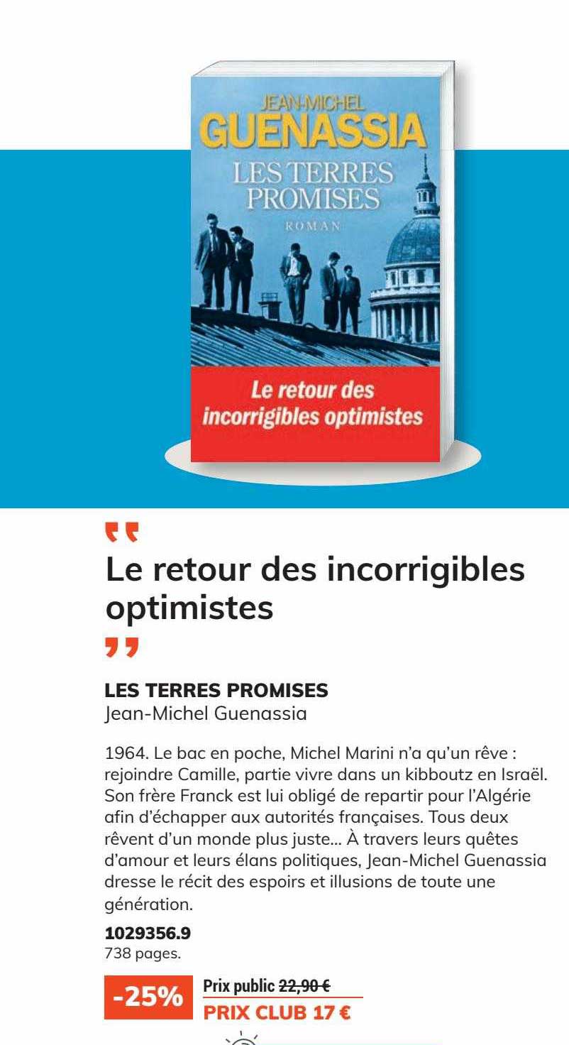 les terres promises - jean-michel guenassia