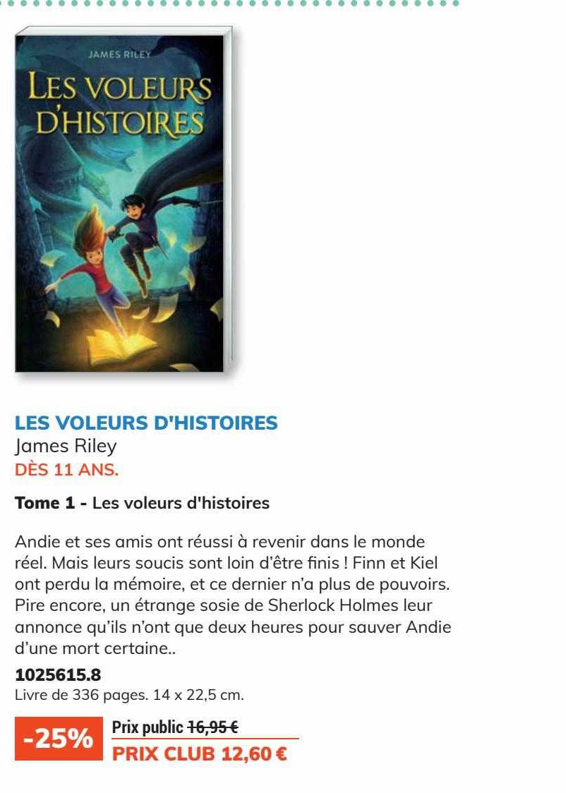 Les Voleurs D'histoires James Riley