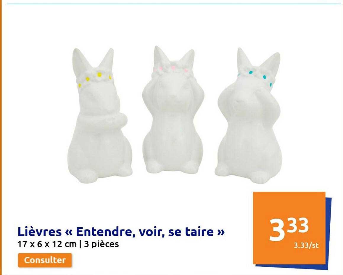 lièvres «entendre, voir, se taire»