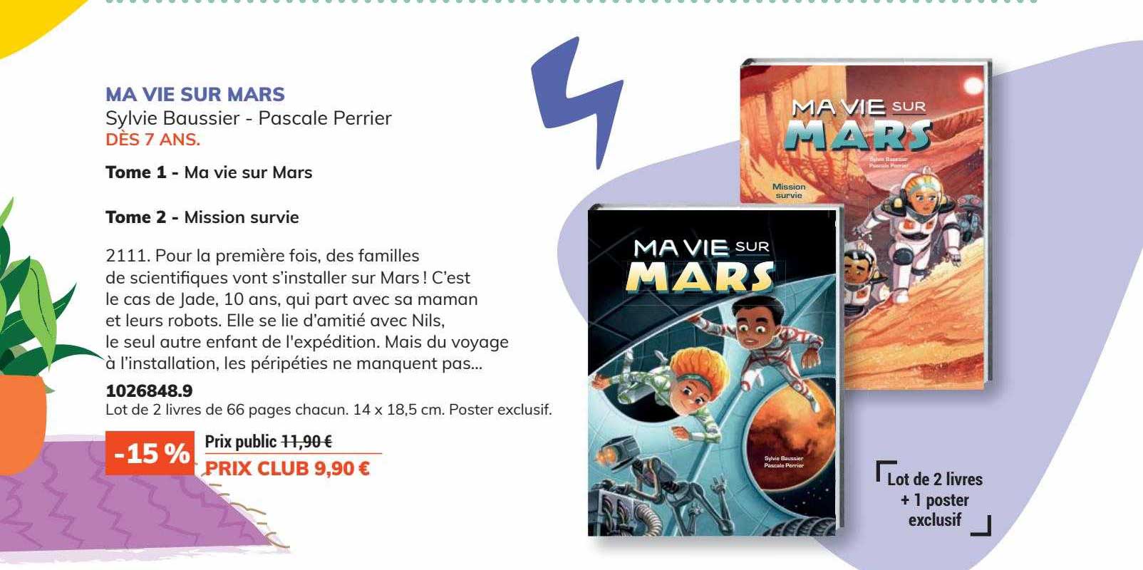 ma vie sur mars sylvie baussier - pascale perrier