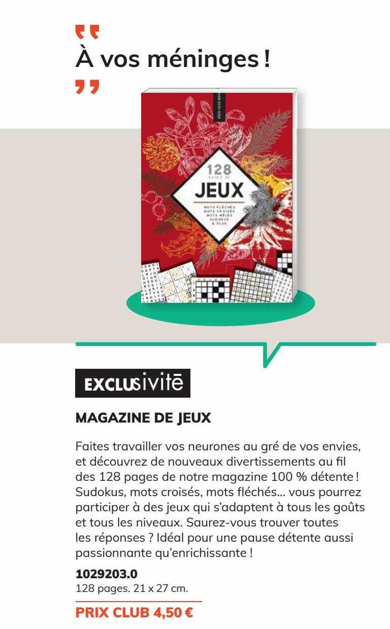 Magazine De Jeux
