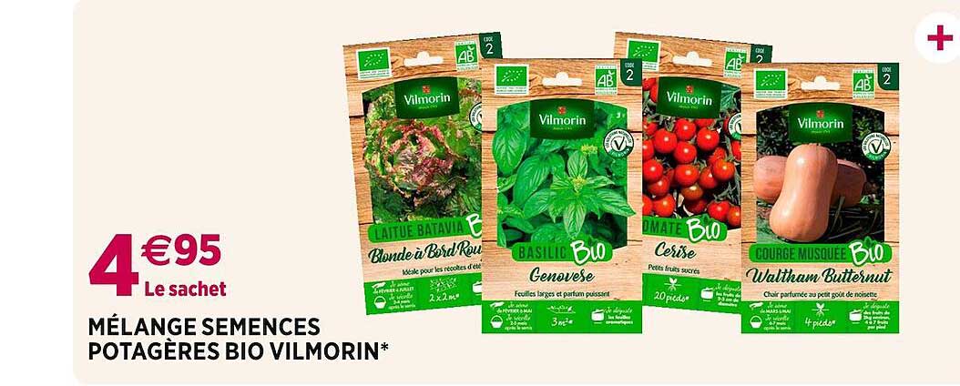 mélange semences potagères bio vilmorin