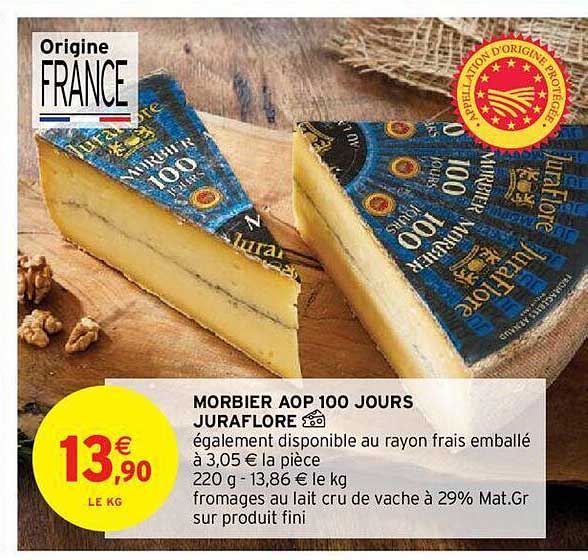 morbier aop 100 jours juraflore