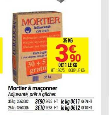 mortier à maçonner