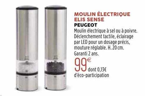 Moulin électrique Elis Sense Peugeot