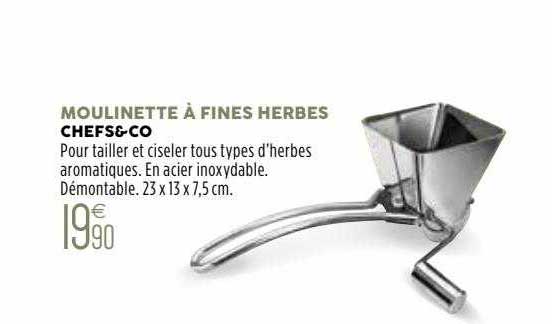 moulinette à fines herbes chefs&co