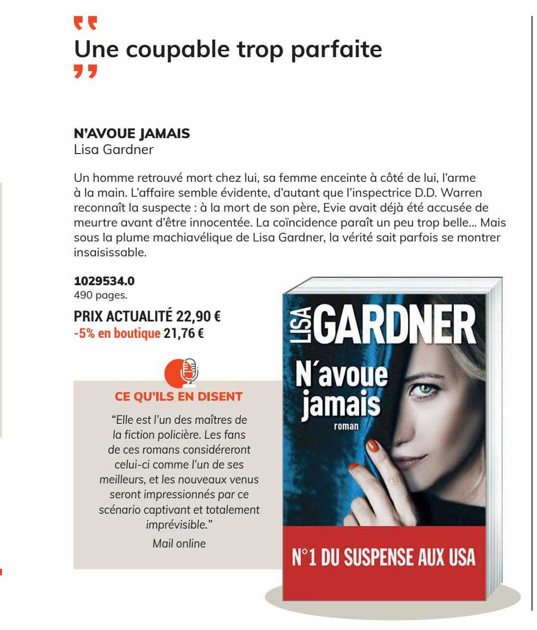 n'avoue jamais - lisa gardener