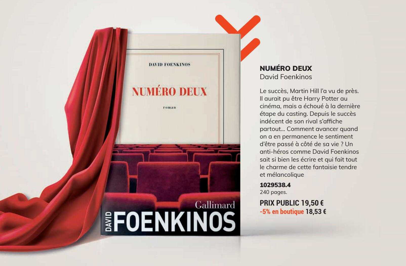 numéro deux - david foenkinos