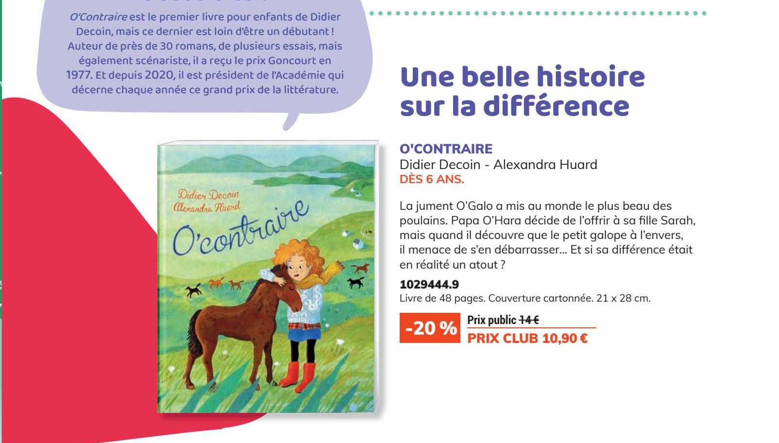 o'contraire didier decoin - alexandra huard